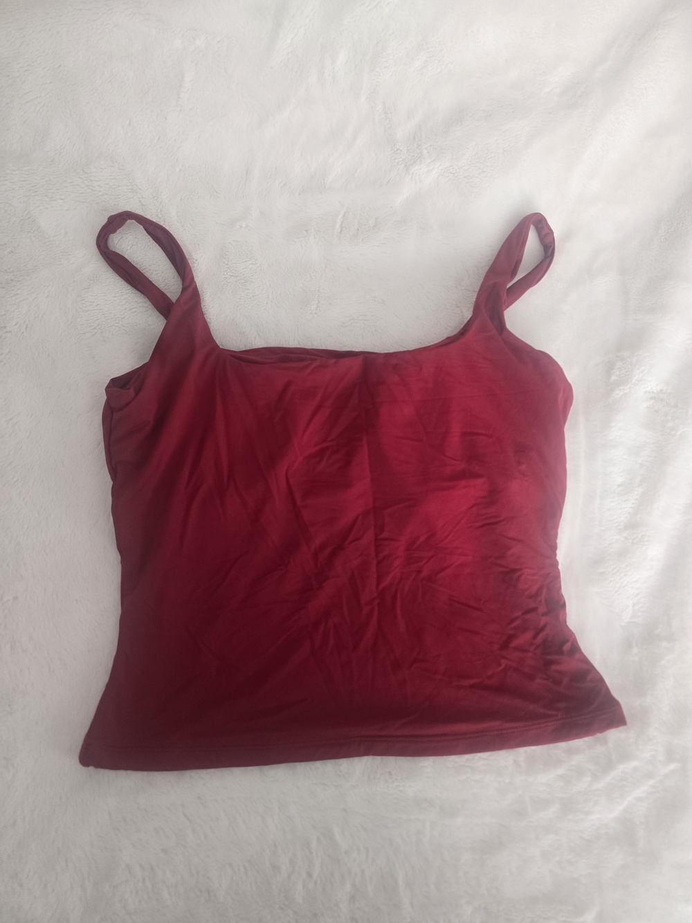 Women's Red Tank Top - Classic Spaghetti Strap